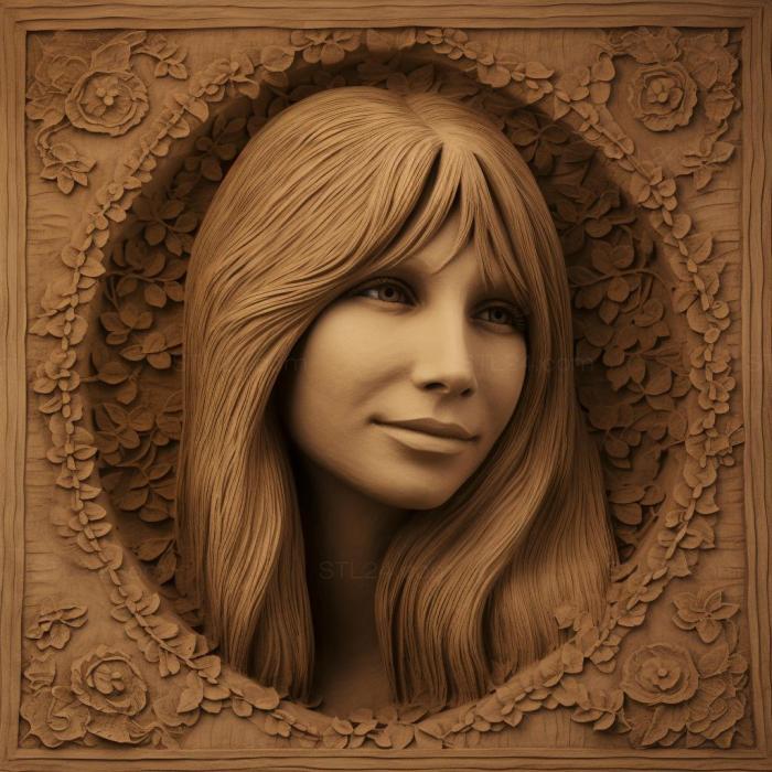 Famous (Barbra Streisand 3, 3DFMS_8550) 3D models for cnc